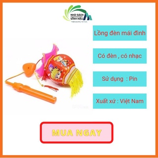 1 chiếc lồng đèn trung thu mái đình có đèn , có nhạc