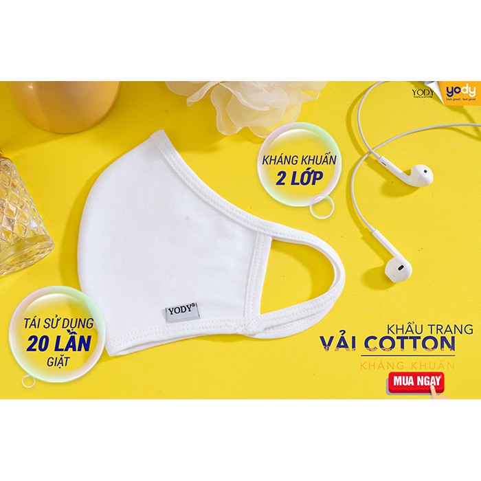 COMBO 5 KHẨU TRANG COTTON KHÁNG KHUẨN | BigBuy360 - bigbuy360.vn