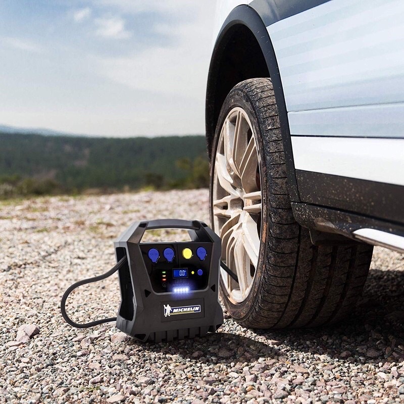 Máy bơm lốp tự ngắt Michelin 12266 cao cấp đa năng -bơm lốp tự ngắt 12v - Hàng chính hãng