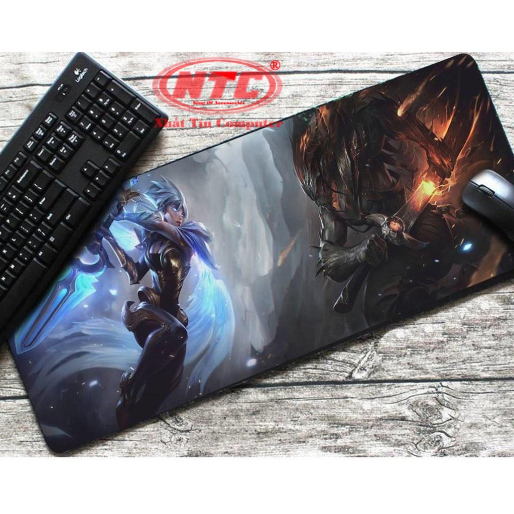 Tấm lót phím chuột hình gaming S5 kích thước 800 x 400 x 3mm - Loại Mousepad Speed