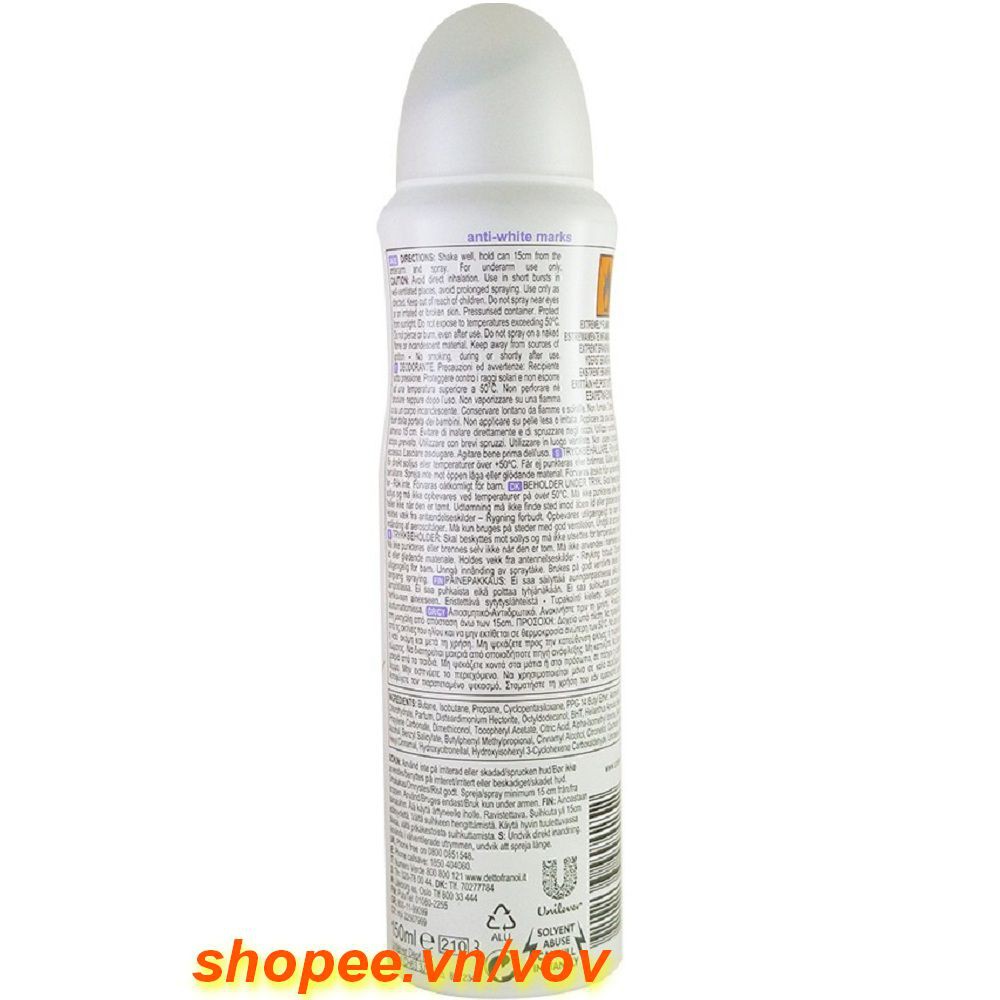 Xịt Khử Mùi Nữ 150Ml Dove Invisible Dry, Vov Cung Cấp & Bảo Trợ. | BigBuy360 - bigbuy360.vn