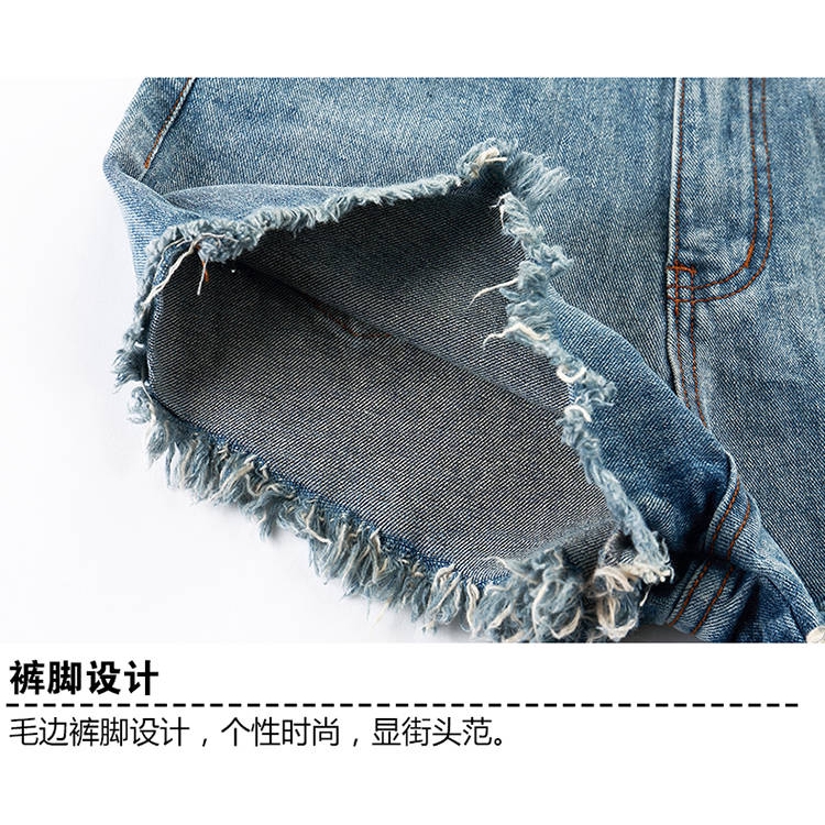 Quần short denim lưng cao thời trang nữ | BigBuy360 - bigbuy360.vn
