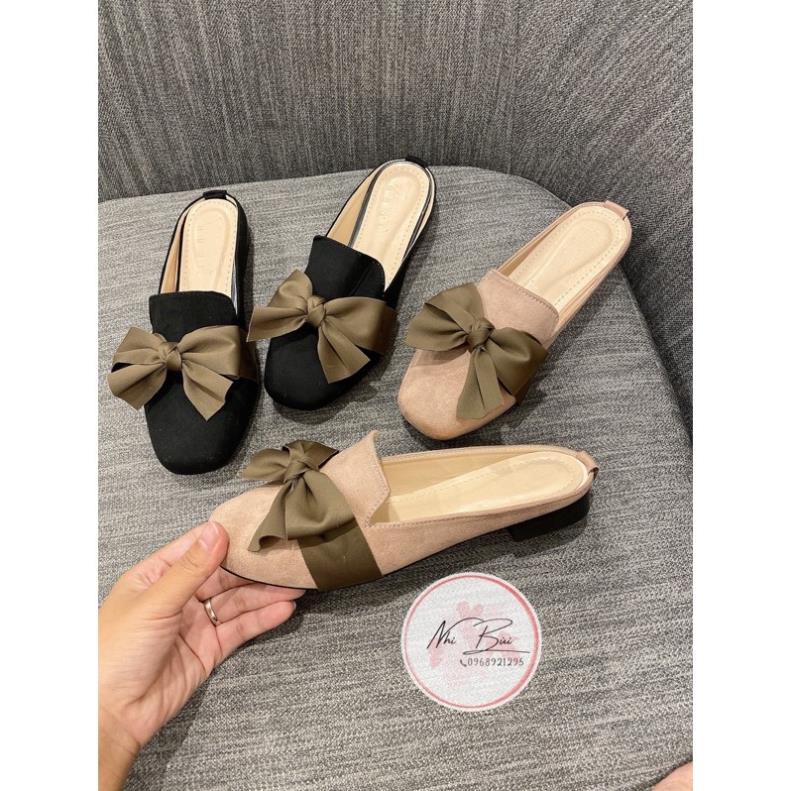 Giày sục nơ to siêu xinh