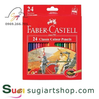 Chì màu khô Faber Castell 24 màu