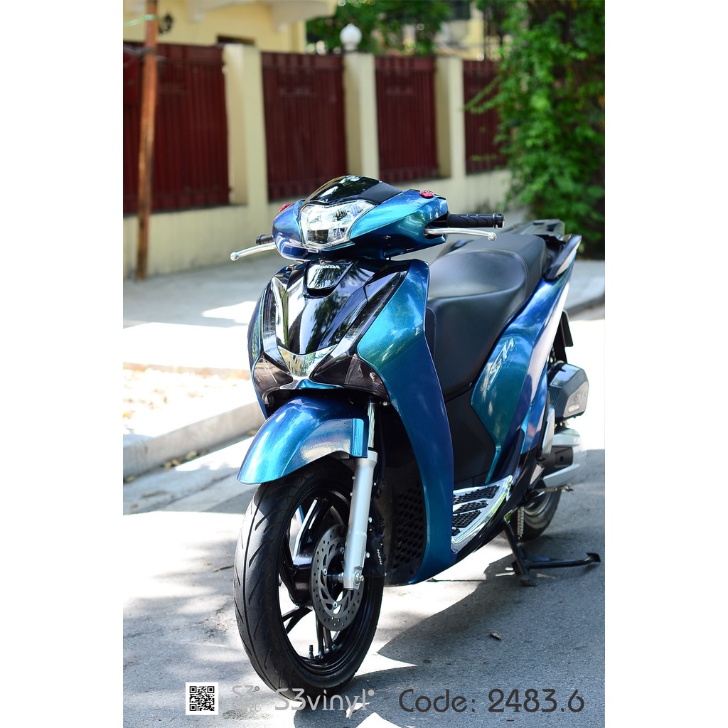 Decal-xe-máy-xanh-cổ-vịt