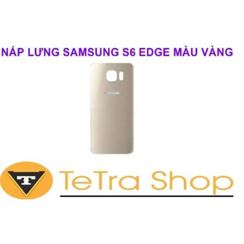 NẮP LƯNG SAMSUNG S6 EDGE MÀU VÀNG