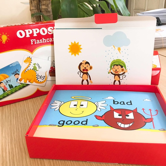 Opposite Flashcard Học Tiếng Anh hiệu quả cho bé 2-7 tuổi