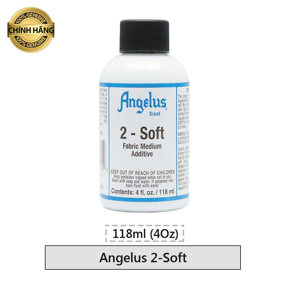 Dung môi pha màu Angelus 2-Soft (Vẽ bề mặt vải) – 118ml (4Oz)