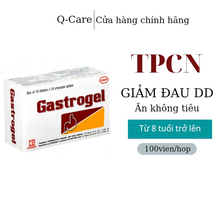 viên nhai Gastrogel hỗ trợ dạ dày tá tràng H/100v