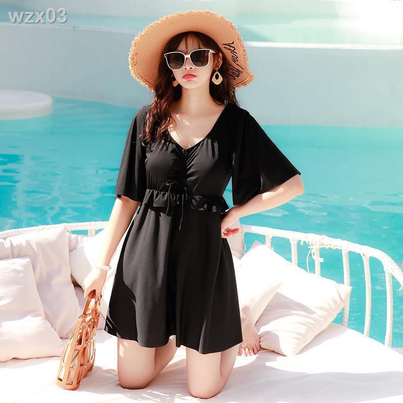 áo tắm nữ cỡ lớn mm che bụng giảm béo một mảnh kiểu váy bảo thủ | BigBuy360 - bigbuy360.vn