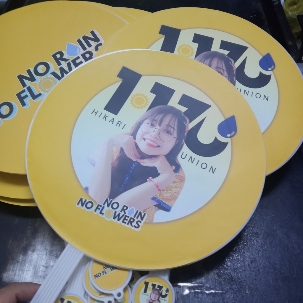 1 Quạt Khổng lồ Bifan 30cm - in theo yêu cầu 2 mặt