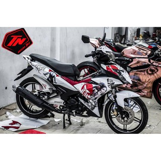 Tem Trùm Exciter 150 Samurai trắng đỏ