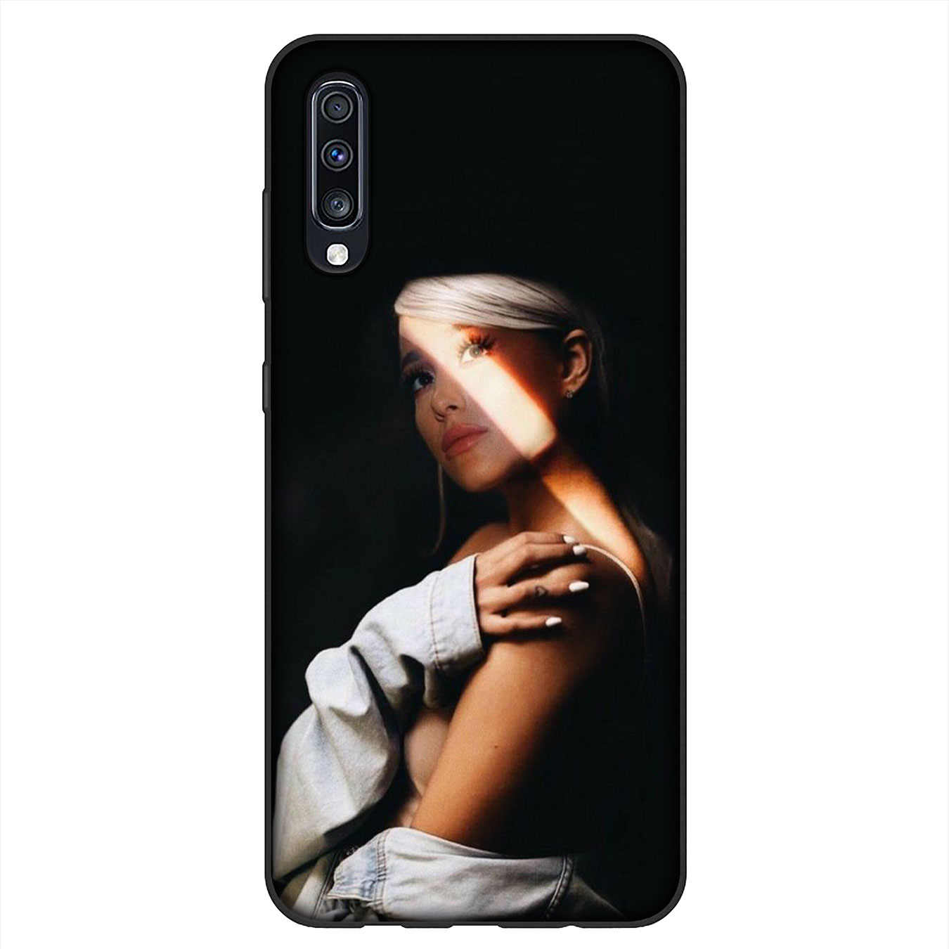 Ốp điện thoại silicon hình Ariana Grande cho Samsung Galaxy A9 A8 A7 A6 Plus J8 2018 + A21S A70 M20 A6+ A8+ 6Plus