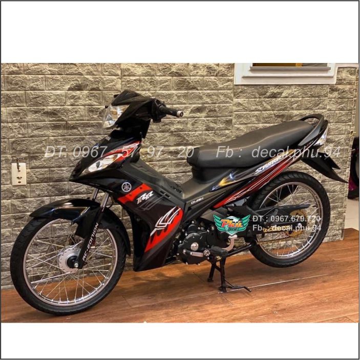 Tem Exciter 135 2010 đỏ đen Spark (B)