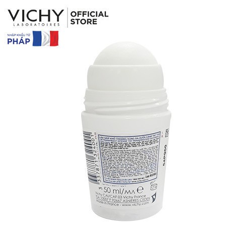 Lăn khô thoáng vùng da dưới cánh tay 72h Vichy Détranspirant Intensif 50ml