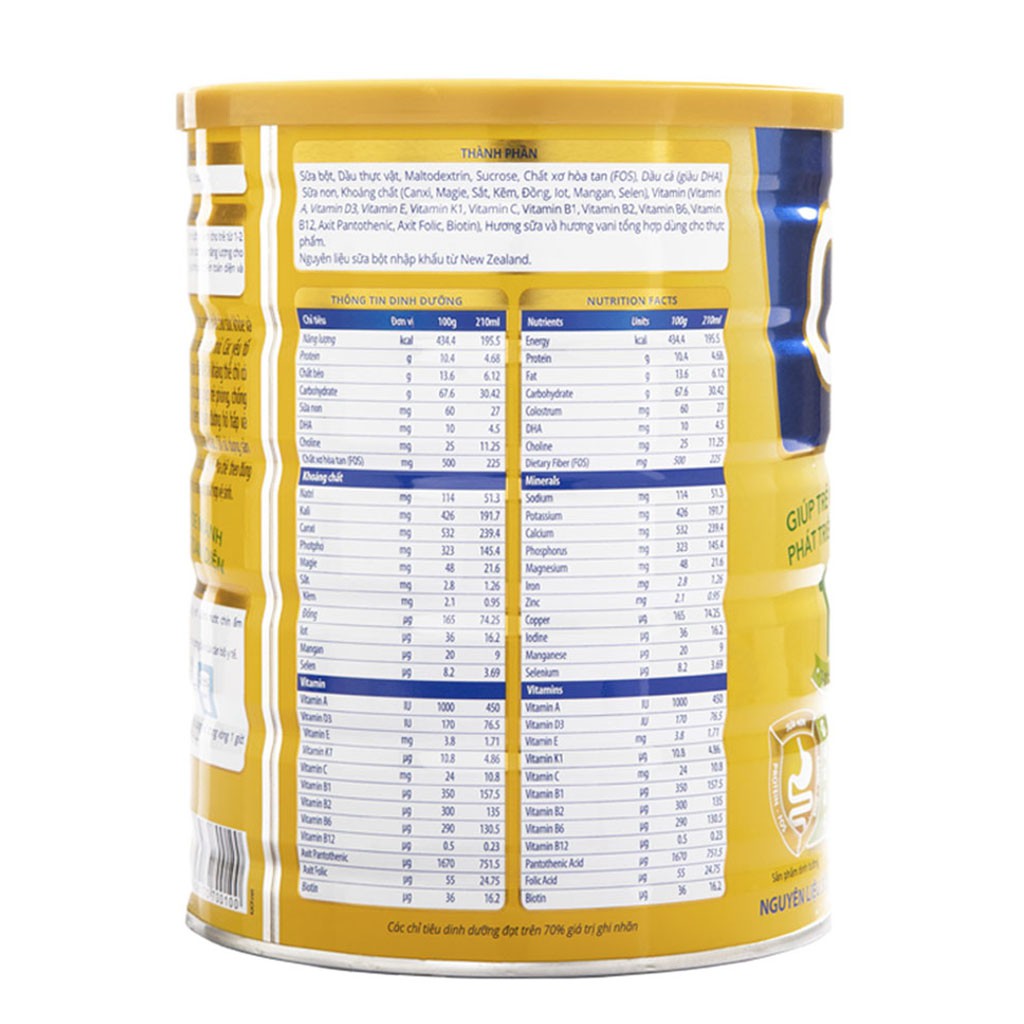 [CHÍNH HÃNG] Sữa Bột Vitadairy Oggi 0+/1+/2+ Hộp 900g (Giúp trẻ khỏe mạnh phát triển toàn diện)