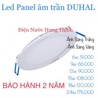 Đèn led âm trần 9w Duhal