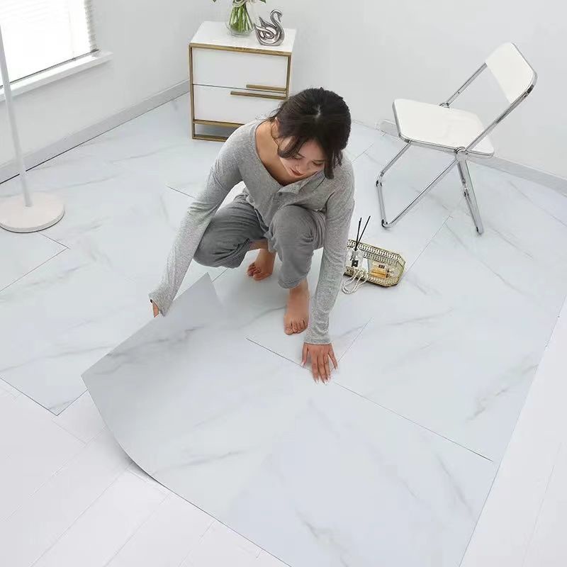 Miếng Dán Sàn Nhà Họa Tiết Vân Đá 3D Bằng PVC Kích Thước 30X30Cm Chống Thấm Nước Trang Trí Nhà Cửa DIY