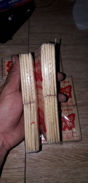 Set bọc 10 túi nhỏ tăm khoảng 300 cây tre Việt Nam