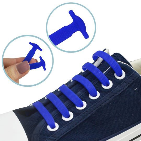 Dây giày cao su đàn hồi thông minh SENT CHARM chất liệu silicon loại đầu neo dễ dàng sử dụng