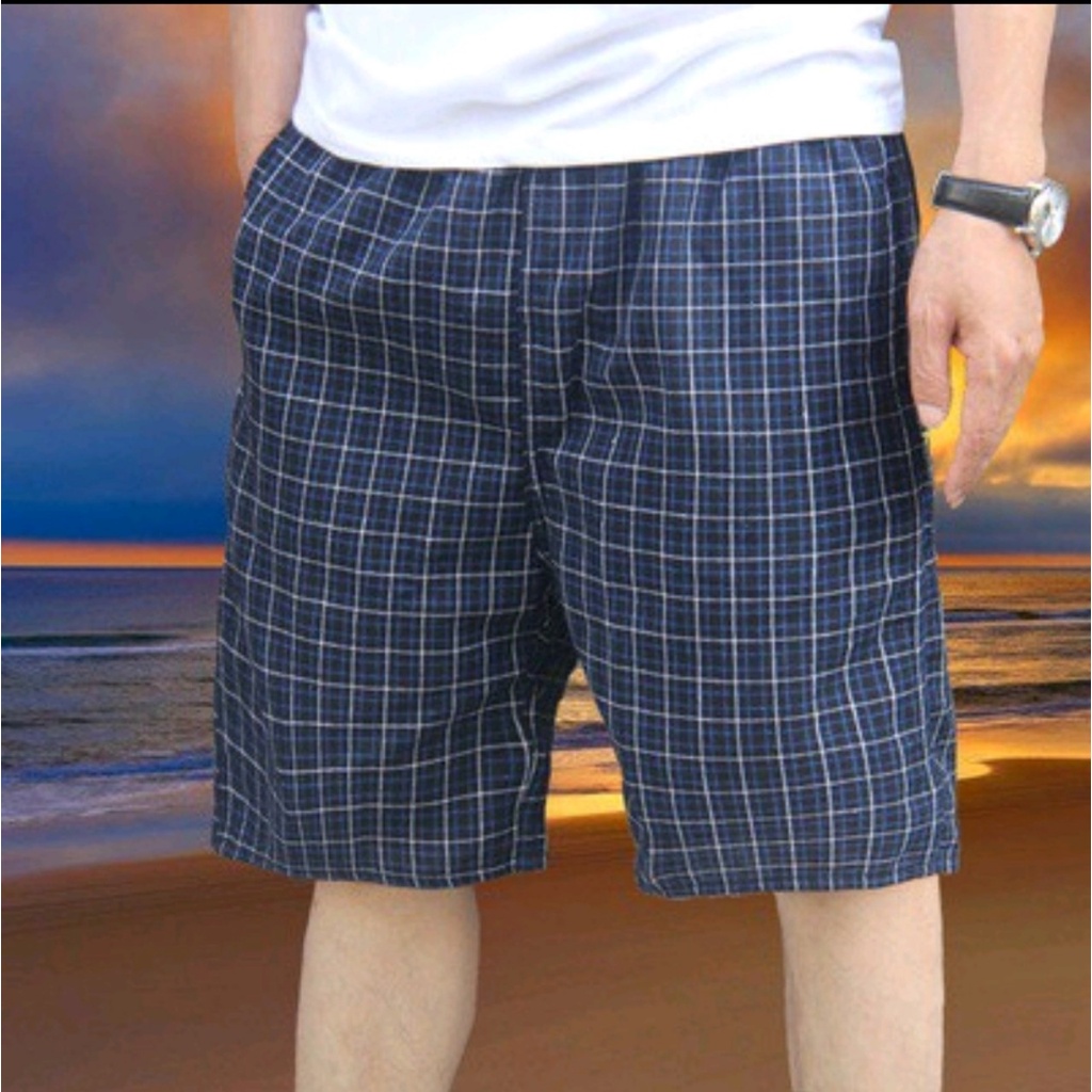 Quần đùi quần short nam kẻ sọc lưng thun mặc nhà, thể thao chất liệu cotton siêu mát [Chuột Vàng 28]