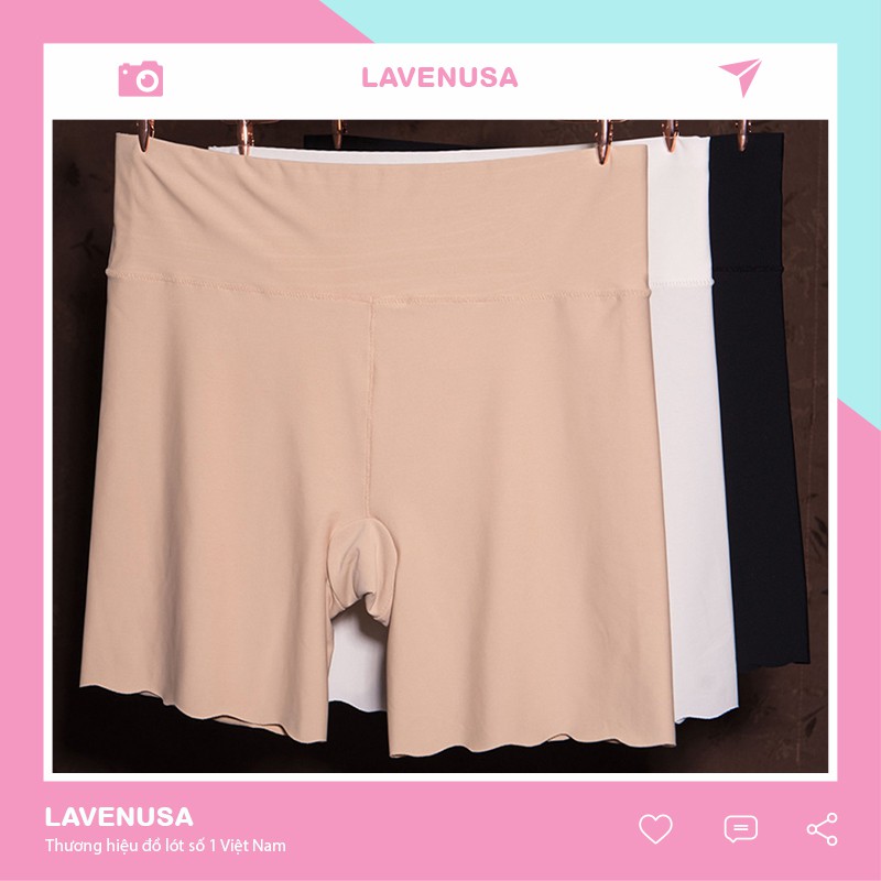 Quần lót nữ mặc váy cạp cao chất thun co giãn thoải dài nửa đùi LAVENUSA QL14