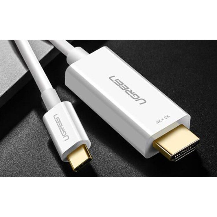 Cáp Chuyển Đổi USB Type-C Sang HDMI Ugreen 30841 hỗ trợ 4K, 3D dài 1,5m - Hàng Chính Hãng bảo hành 18 tháng
