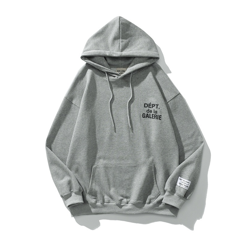 Áo Hoodie Cotton Tay Dài In Chữ GALLERY DEPT Thời Trang Cổ Điển Dành Cho Cặp Đôi