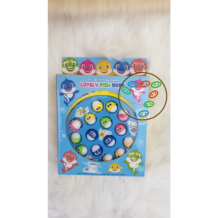 Bộ câu cá cho bé chạy bằng pin, có nhạc 15C Lovely fish babe
