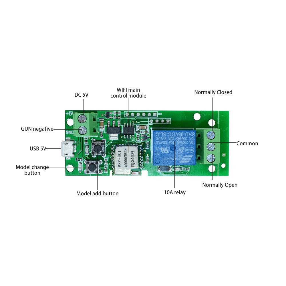 Công tắc điều khiển từ xa không dây USB DC5V