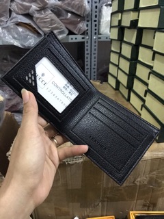 Ví nam GC full box lót lụa da siêu mềm