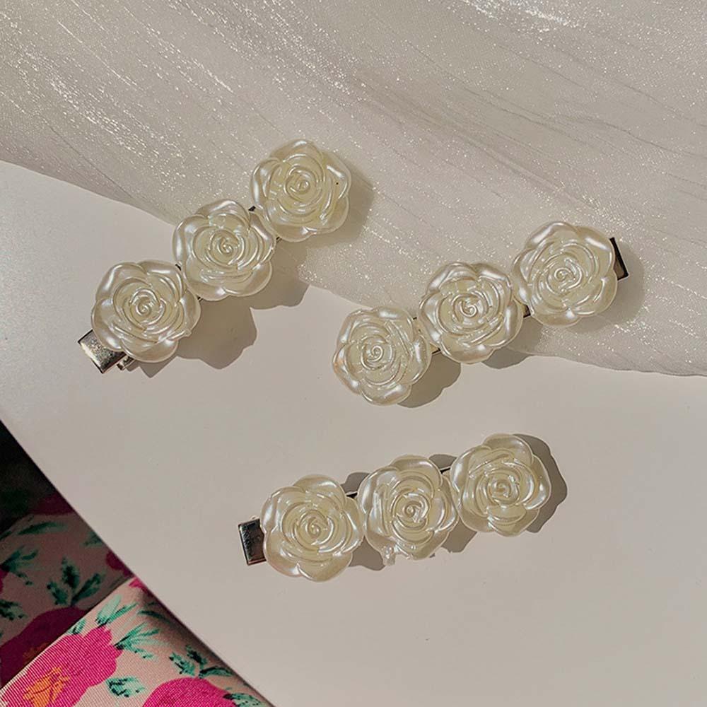 Kẹp Tóc Hoa Hồng Đơn Giản Ngọt Ngào Phong Cách Hàn Quốc Cho Nữ