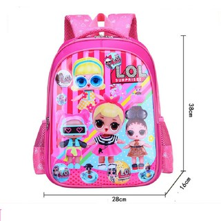 Cặp balo cho bé học cấp 1 hình búp bê LOL baby doll surprise