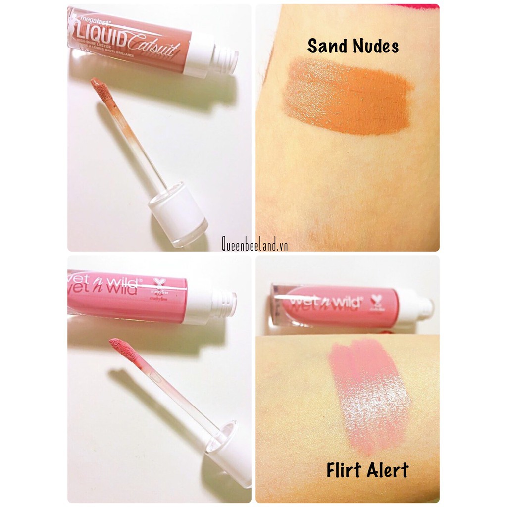 SON BÓNG WET N WILD MEGALAST LIQUID CATSUIT HI-SHINE LIPSTICK