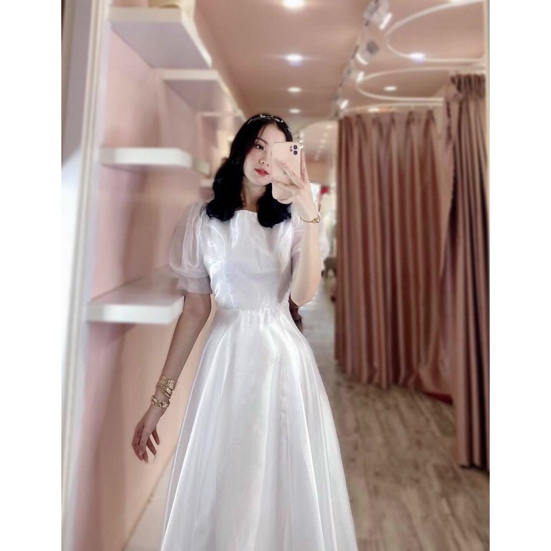 ĐẦM XOÈ TAY PHỒNG DÀI THƯỚT THA