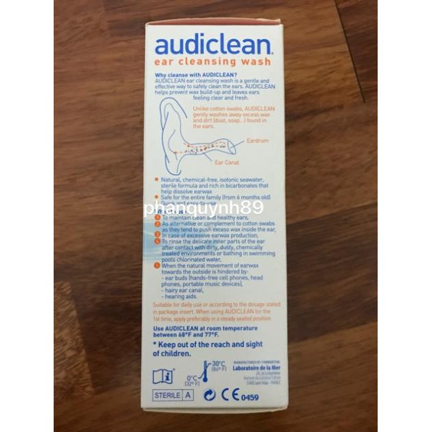 AUDICLEAN - NƯỚC RỬA TAI | BigBuy360 - bigbuy360.vn