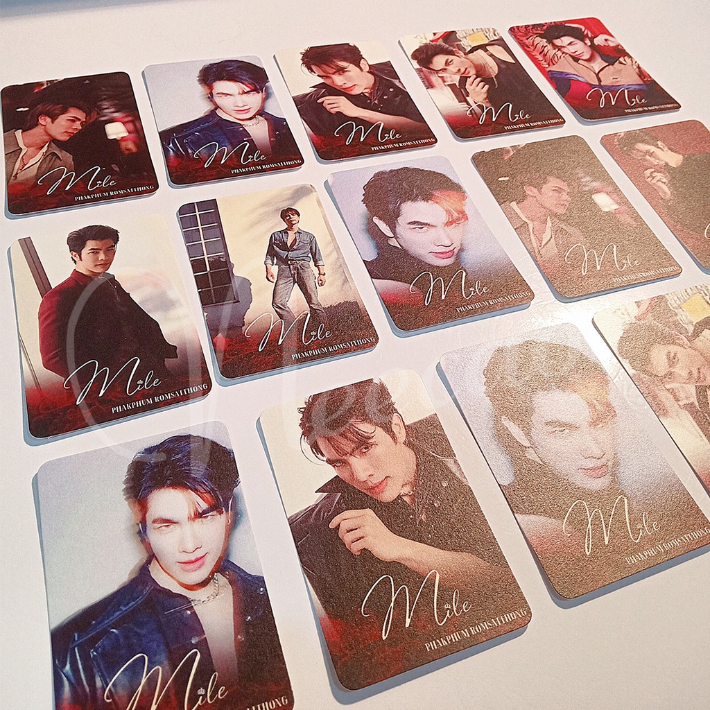 1 Card Bo Góc MILEAPO KINNPORSCHE MILE PHAKPHUM Romsaithong APO NATTAWIN Wattanagitiphat Thẻ Ảnh Designed Unoff Neecao