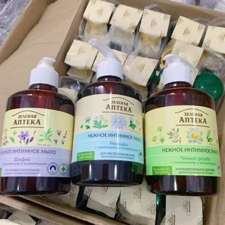 Dung dịch vệ sinh Green Pharmacy dạng gel 370ml - Dung dịch vệ sinh Anteka Apteka