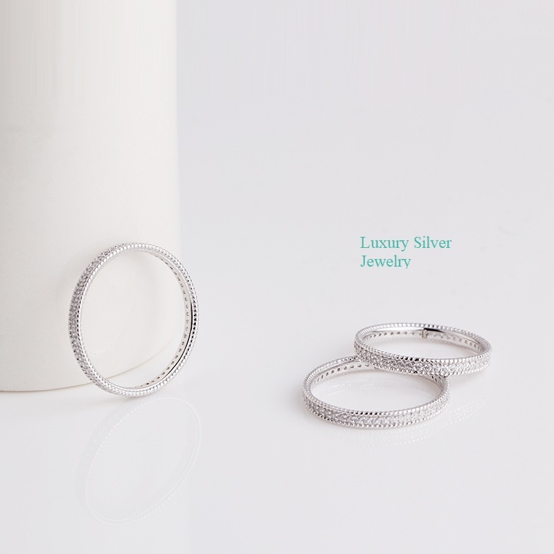 Nhẫn bạc nữ phong cách Au Mỹ tinh tế cao cấp -Luxury Silver Jewelry