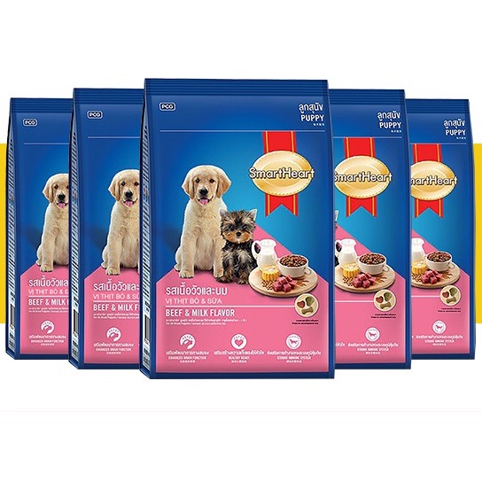 Thức ăn cho chó con Smartheart Puppy 400g dạng hạt khô