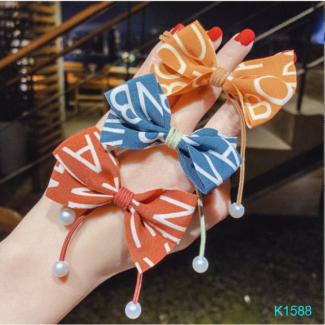 Dây Buộc Tóc Nơ Phong Cách Thời Trang Nhiều Màu Tùy Chọn Orin K1588