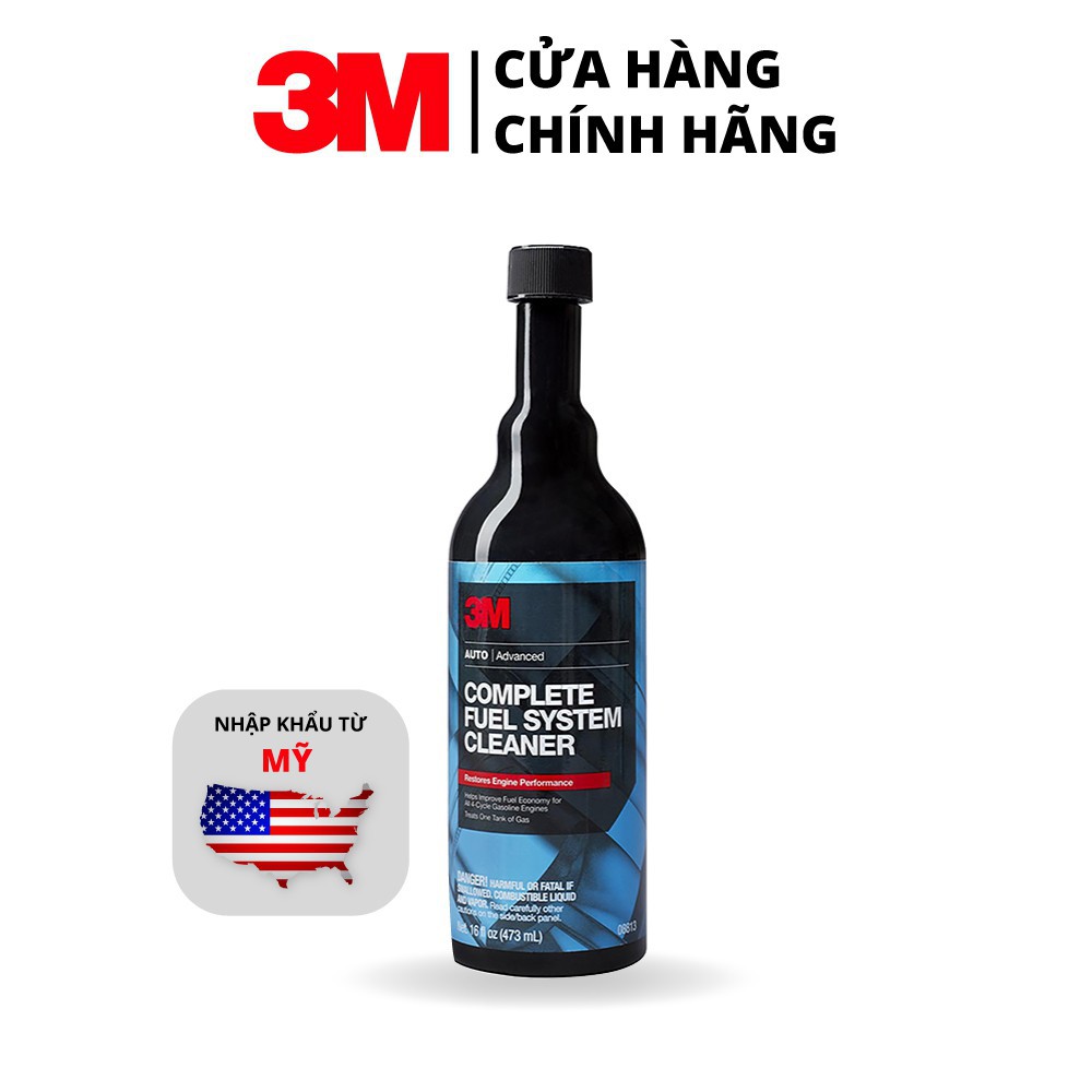 Dung Môi Phụ Gia Xăng 3M Complete Fuel System Cleaner 08813 473ml