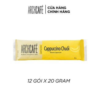 Cà phê hòa tan vị Cappuccino Chuối Archcafé (hộp 12 gói x 20g)