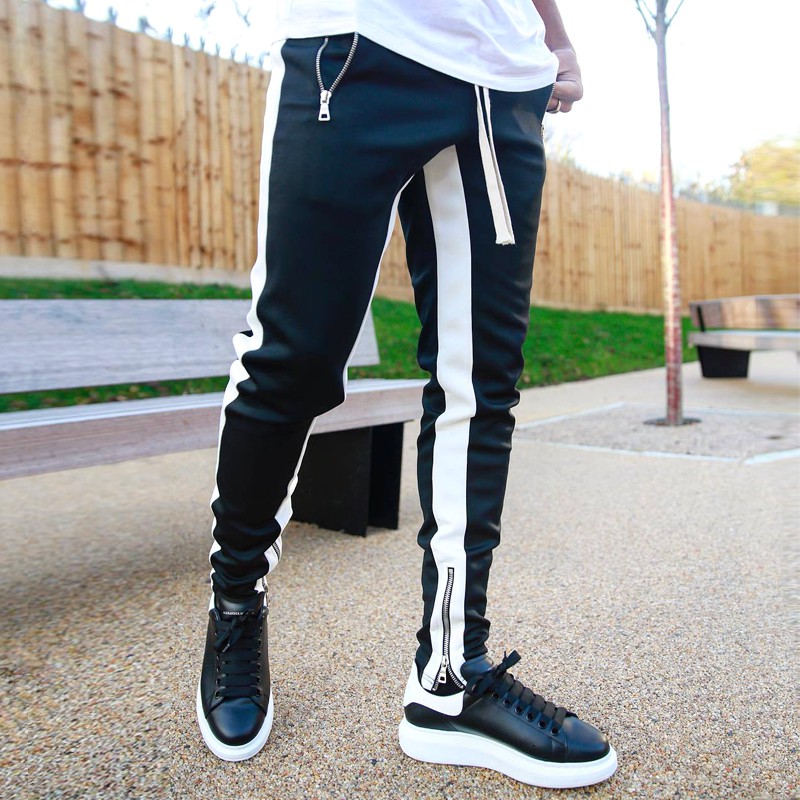 Quần jogger thể thao phối khóa kéo trẻ trung năng động cho nam giới