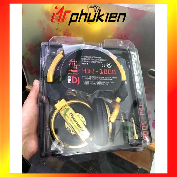 TAI NGHE PIONEER HDJ1000 CAO CẤP CHUYÊN NGHE NHAC, CHƠI GAME KHÔNG ĐỘ TRỄ, TẶNG TÚI ĐỰNG - MRPHUKIEN