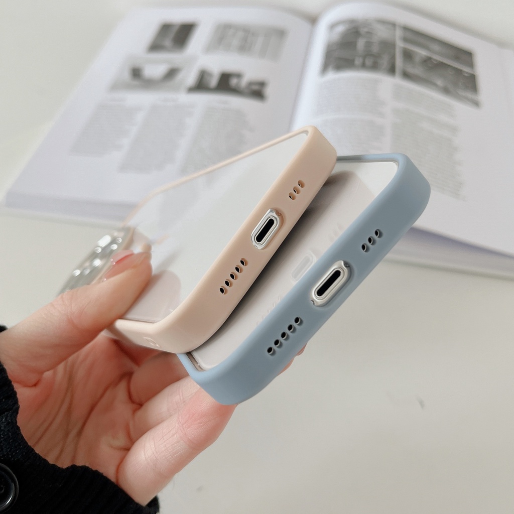 Ốp Điện Thoại Kim Loại Trong Suốt Bảo Vệ Camera Cho IPhone 13 pro max 12 11 pro max 11 pro max