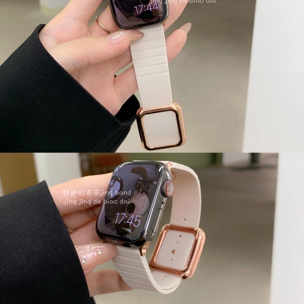 Dây Đeo Thay Thế 20 Màu Sắc Cho Apple iwatch Series 7 6 5 4 3 SE 21 41mm 45mm 44mm 40mm 42mm 38mm