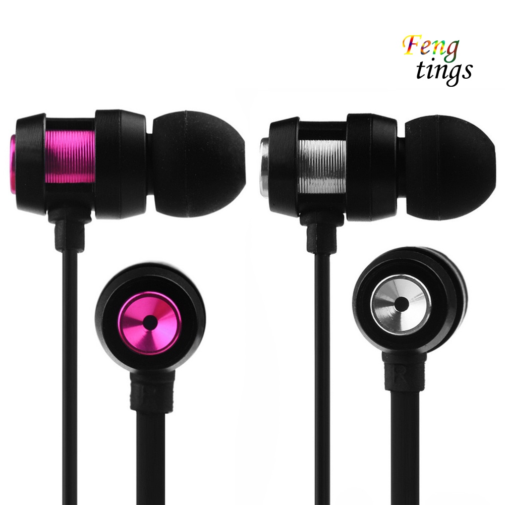 【FT】In-Ear Super Bass Earbuds Earphone Headphone with Microphone 3.5mm for Phone PC