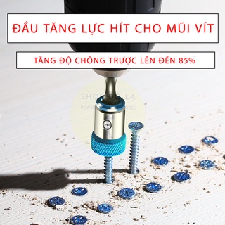 Đầu Tăng Lực Hít Cho Mũi Vít- Sử Dụng Cho mũi vít 2 Đầi Dài