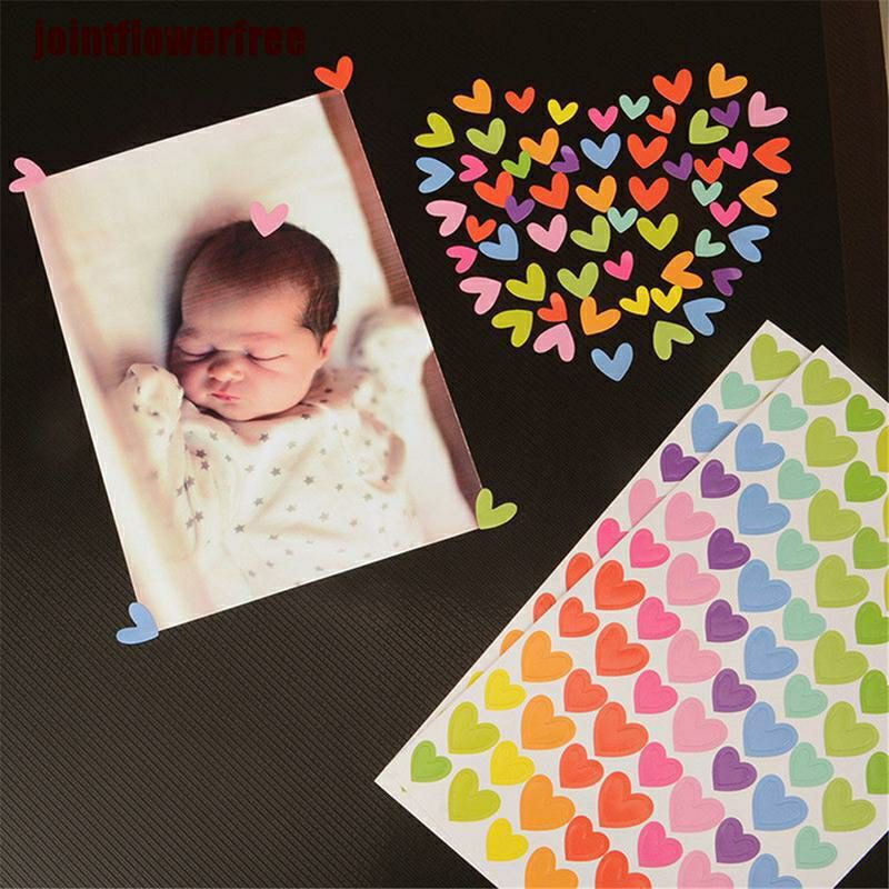 Set 6 tấm nhãn dán sticker ngôi sao trái tim